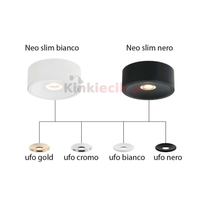 lafabryka Plafon Neo nero slim Led + ufo nero ORLICKI