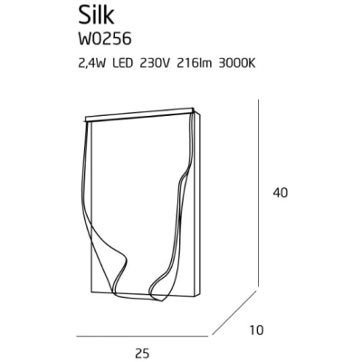 lafabryka.pl Silk W0256 kinkiet W0256 MaxLight