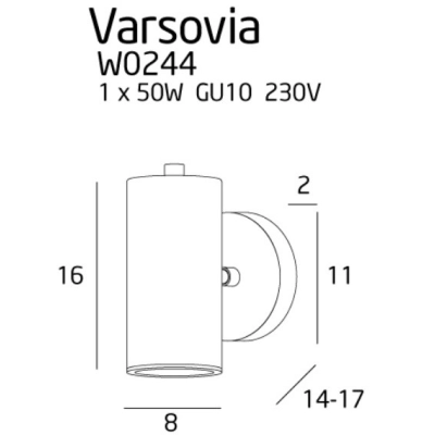 lafabryka Varsovia kinkiet W0244 MaxLight