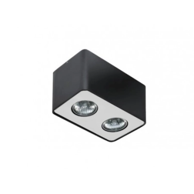 lafabryka.pl Plafon Nino 2 (black/aluminium) AZ1385 AZZARDO  ........KOD: 15509