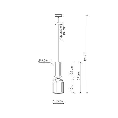Lampa wisząca Balera biała LP-0309/1P White Light Prestige