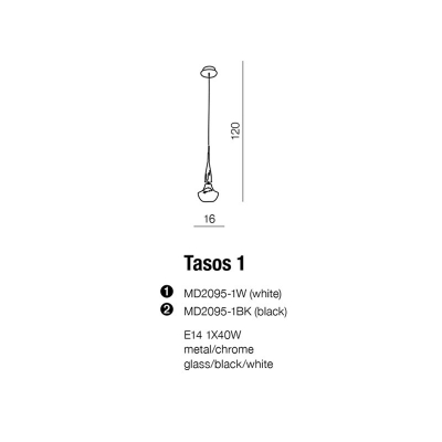 Lampa wisząca Tasos 1 AZ0719