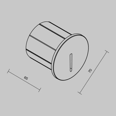 Oświetlenie ścienne wpuszczane Lock O014SL-L3B3K Maytoni