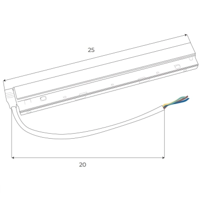 Magnetic MA0005 Zasilacz wewnętrzny 200W do szyn magnetycznych Maxlight
