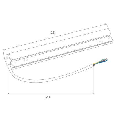 Magnetic MA0006 Zasilacz wewnętrzny DALI 100W do szyn magnetycznych Maxlight