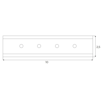 Magnetic MA0009 Adaptor do łączenia szyna + szyna (1 sztuka) MT0001, MT0002, MT0011, MT0012 Maxlight