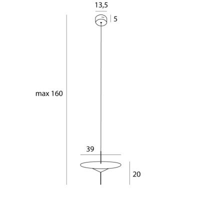 Lampa wisząca Cone II Czarna P0555 MaxLight