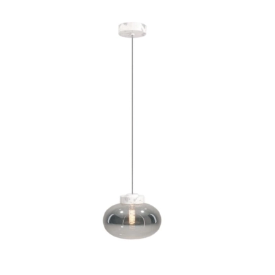 Lampa Wisząca Moonstone Smoke Glass+white Marble P0517 MAXLIGHT