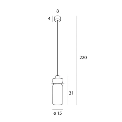 Lampa Wisząca Signature B P0531 MAXLIGHT