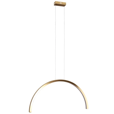 Lampa Wisząca Trio Arc I Brusched Gold P0521 MAXLIGHT