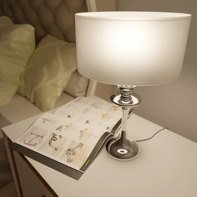 Lampa stołowa ABU DHABI T01413CH-WH CosmoLight