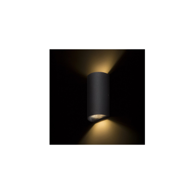 MIDZACK ścienna czarna 230V LED 2x1.5W IP54 3000K R12586 Rendl light studio