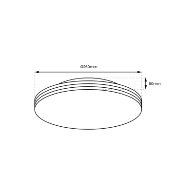 Plafon BEVER 10W LED Ø260 mm ML0250 MILAGRO