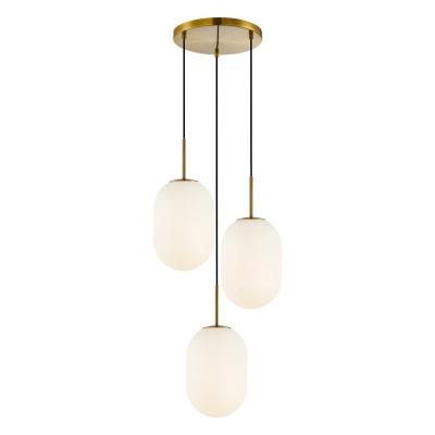 Lampa wisząca ALIAS GOLD 3xE14 koło ML0315 MILAGRO