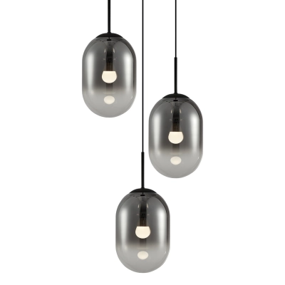 Lampa wisząca ALIAS BLACK 3xE14 koło ML0320 MILAGRO