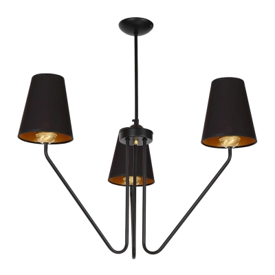 Żyrandol VICTORIA BLACK 3xE27 MLP4912 MILAGRO