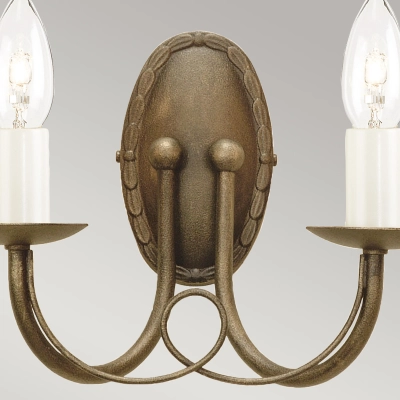 Kinkiet Minster – 2 źródła światła – Czarno-złoty MN2-BLK-GOLD Elstead Lighting