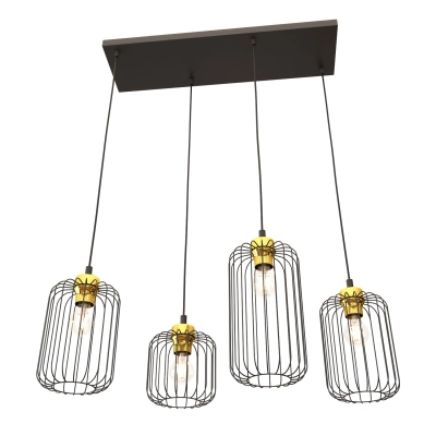 Lampa wisząca VANDER 4 BL GOLD 1364/4 EMIBIG Lighting