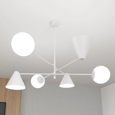 Żyrandol HERMES 6 WHITE 1348/6 EMIBIG Lighting
