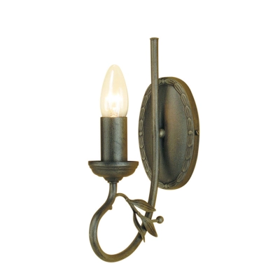 lafabryka.pl Kinkiet Olivia – 1 źródło światła – Czarno-złoty OV1-BLK-GOLD Elstead Lighting
