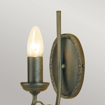 Kinkiet Olivia – 1 źródło światła – Czarno-złoty  OV1-BLK-GOLD Elstead Lighting