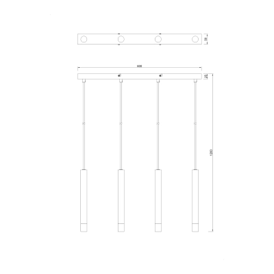 Lampa wisząca VELIC P241125804BL ZUMA LINE