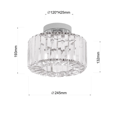 Plafon Galactico chrom 1xE27 LP-2383/1C CH Light Prestige