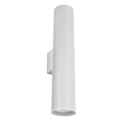 Kinkiet ryflowany Esla S1004 biały GU10 1657DL DOMENO LIGHTING