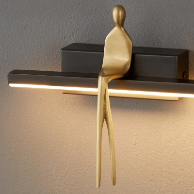 Lampa ścienna AMICI czarna 31 cm ST-B3578 black Step into design