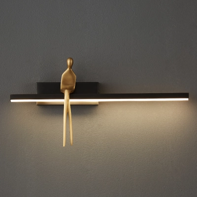 Lampa ścienna AMICI czarna 31 cm ST-B3578 black Step into design