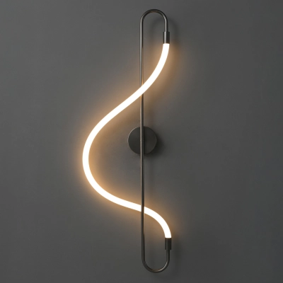 Lampa ścienna ESSA czarna 90 cm ST-B3554 black Step into Design