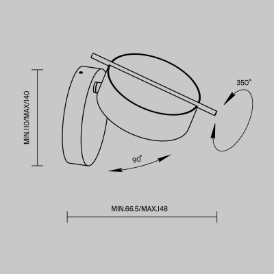 Lampa ścienna (kinkiet) Nuance MOD180WL-L4W3K Maytoni