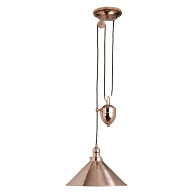 lafabryka.pl Lampa wisząca z regulacją długości Provence – 1 źródło światła – Polerowana miedź PV-P-CPR Elstead Lighting