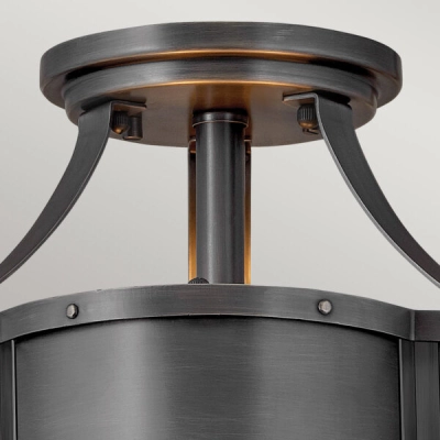 Półplafon Chance – 2 źródła światła – Czarny QN-CHANCE-SF-S-BLB Elstead Lighting