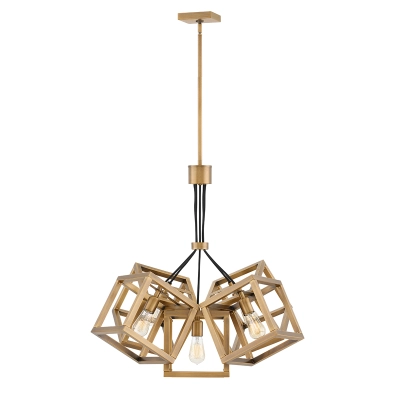 lafabryka.pl Lampa wisząca Ensemble – 5 źródeł światła – Szczotkowany brąz QN-ENSEMBLE5P-BB Elstead Lighting