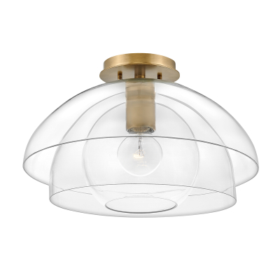 Lampa wisząca/ Półplafon Lotus – 1 źródło światła – Stary mosiądz QN-LOTUS-P-HBR Elstead Lighting