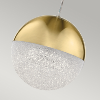 Mała lampa wisząca LED Moonlit – Szampańskie złoto QN-MOONLIT-P-CG Elstead Lighting