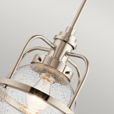 Lampa wisząca/ Plafon Triocent – 1 źródło światła – Polerowany nikiel QN-TRIOCENT-P-PN Elstead Lighting
