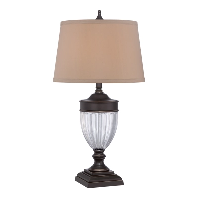 lafabryka.pl Lampa stołowa Dennison – 1 źródło światła – Brąz palladiański QZ-DENNISON-PB Elstead Lighting