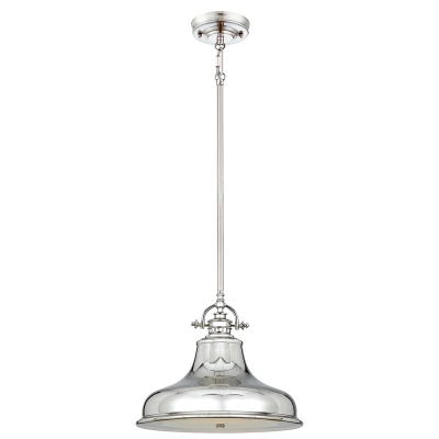 lafabryka.pl Lampa wisząca Emery – 1 źródło światła – Cesarskie srebro QZ-EMERY-P-M-IS Elstead Lighting