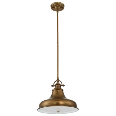 Lampa wisząca Emery – 1 źródło światła – Stary mosiądz QZ-EMERY-P-M-WS Elstead Lighting