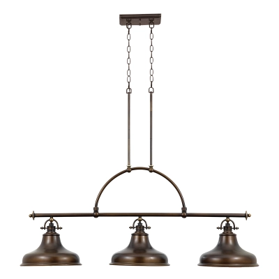 lafabryka.pl Podłużna lampa wisząca Emery – 3 źródła światła – Brąz palladiański QZ-EMERY3P-PN Elstead Lighting