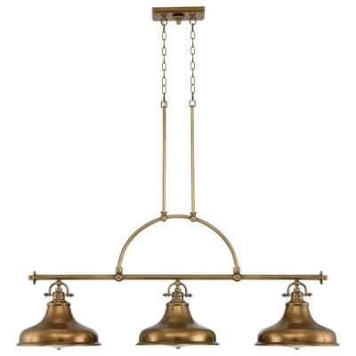 Podłużna lampa wisząca Emery – 3 źródła światła – Stary mosiądz QZ-EMERY3P-WS Elstead Lighting