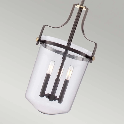Lampa wisząca Penn Station – 3 źródła światła – Zachodni brąz QZ-PENN-STATION-M-WT Elstead Lighting