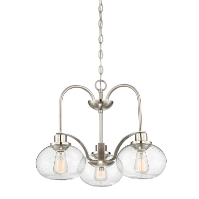 lafabryka.pl Żyrandol Trilogy – 3 źródła światła – Szczotkowany nikiel QZ-TRILOGY3-BN Elstead Lighting