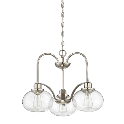 Żyrandol Trilogy – 3 źródła światła – Szczotkowany nikiel QZ-TRILOGY3-BN Elstead Lighting
