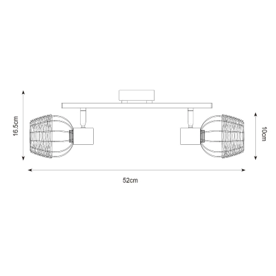 Lampa sufitowa COPA R5022003-2TU Zuma Line