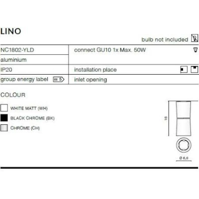 Kinkiet Plafon LINO AZ1479