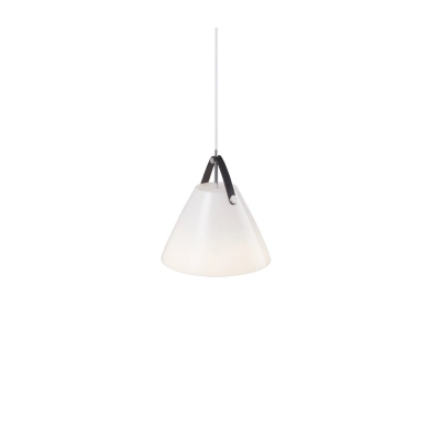 lafabryka.pl Szklana lampa wisząca Strap 27 DFTP- biała 84313001