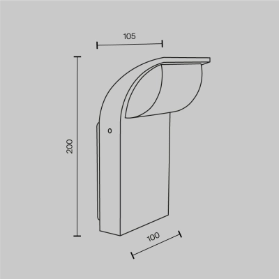 Lampa ścienna (kinkiet) Stock O446WL-L7GF3K Maytoni